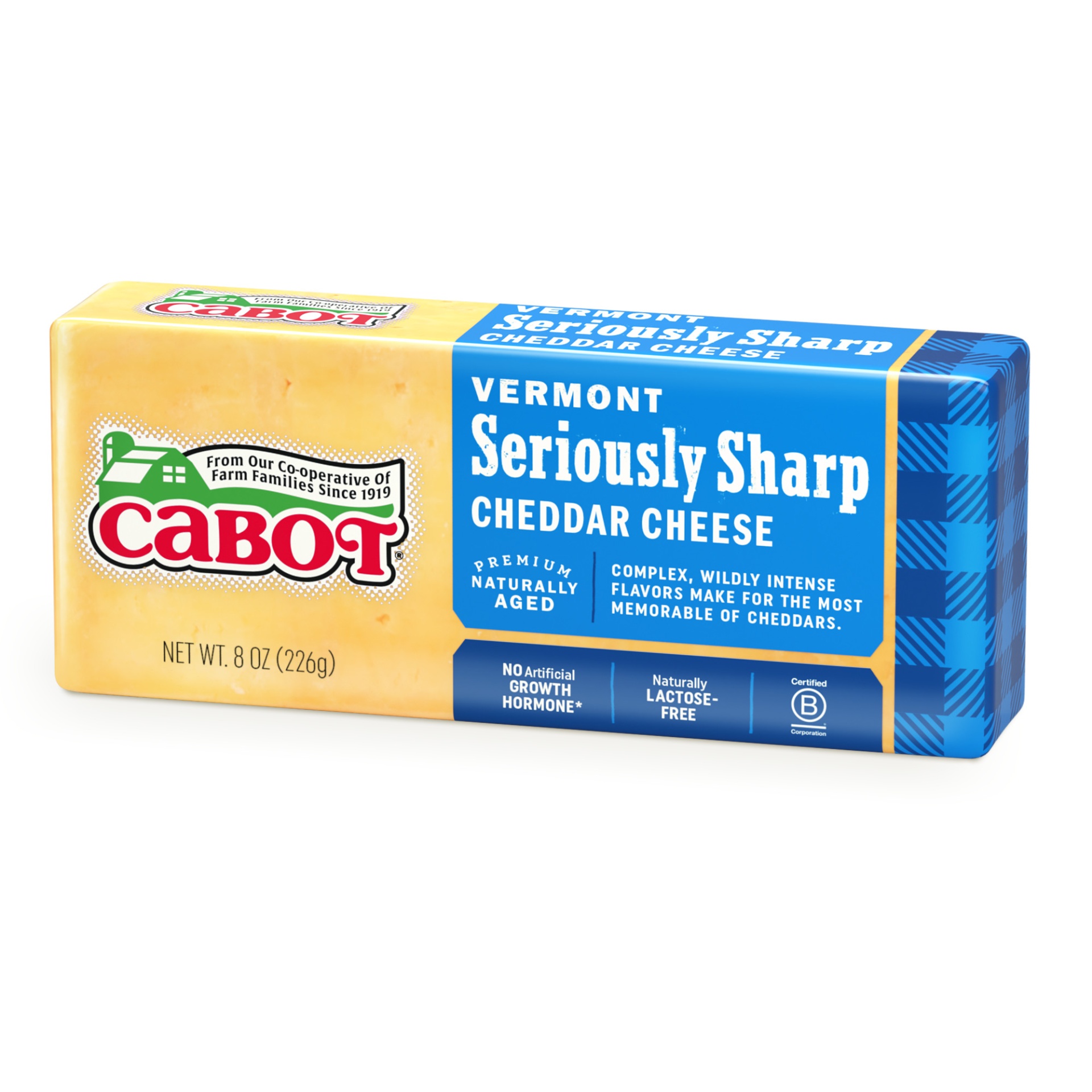 slide 3 of 4, Cabot Seriously Sharp Yellow Cheddar Cheese, 8 oz
