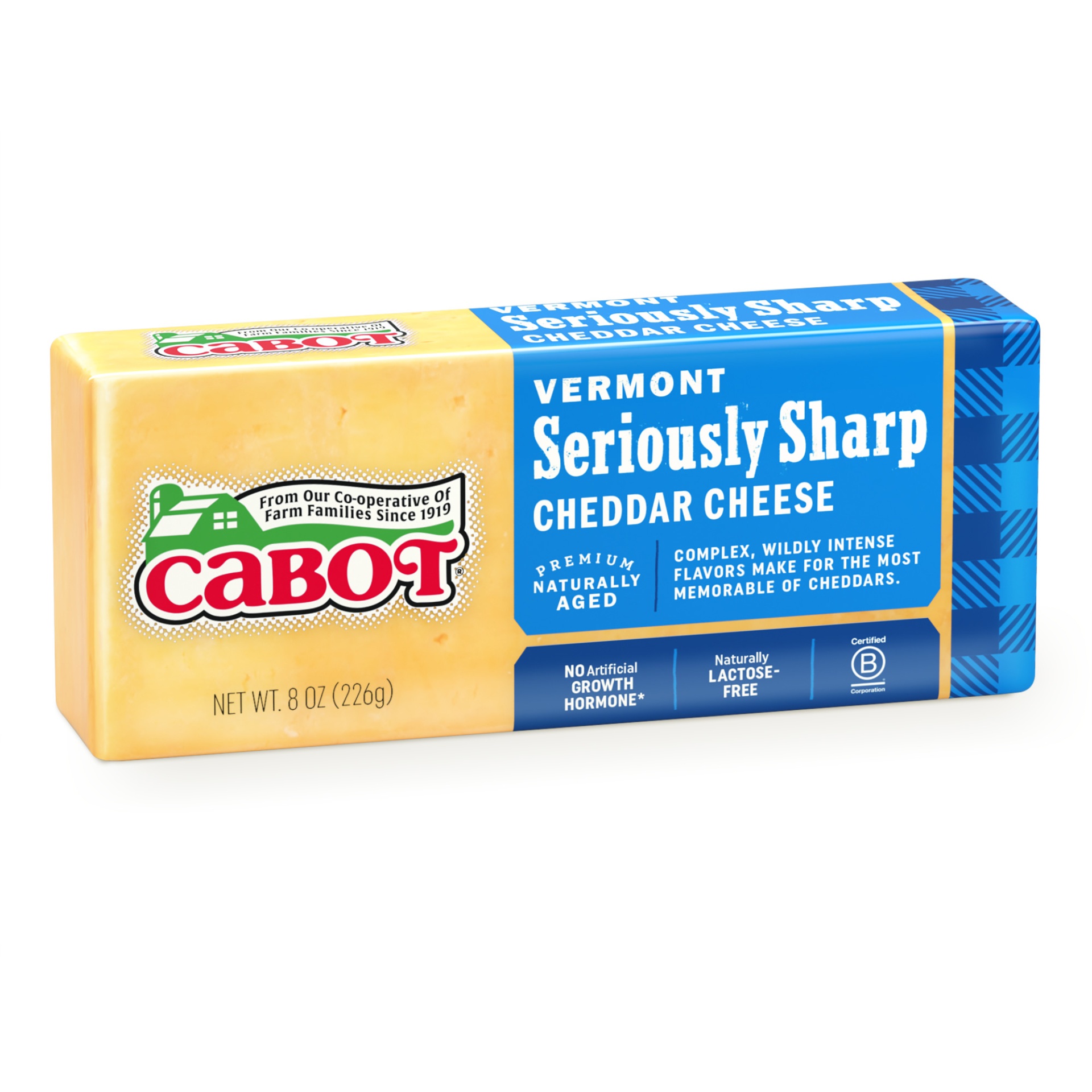 slide 4 of 4, Cabot Seriously Sharp Yellow Cheddar Cheese, 8 oz