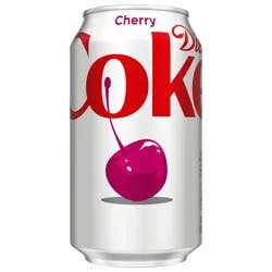 Coca-Cola Diet Coke Cherry Diet Soda Soft Drink Can, 12 fl oz