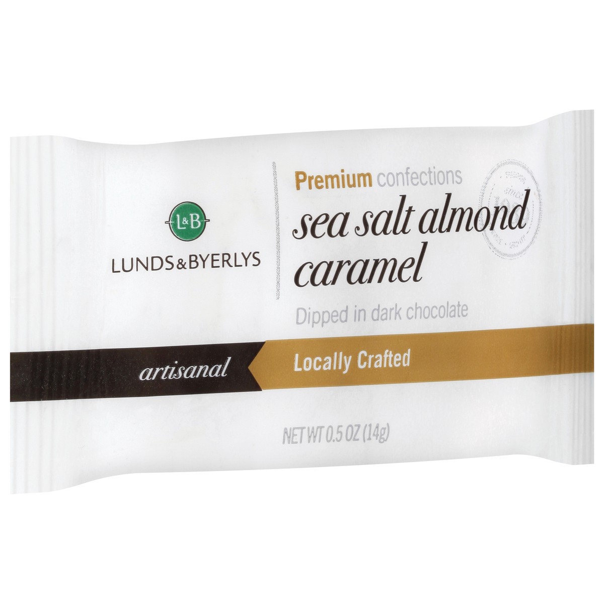 slide 2 of 10, Lunds & Byerlys Sea Salt Almond Caramel Premium Confections 0.5 oz, 0.5 oz