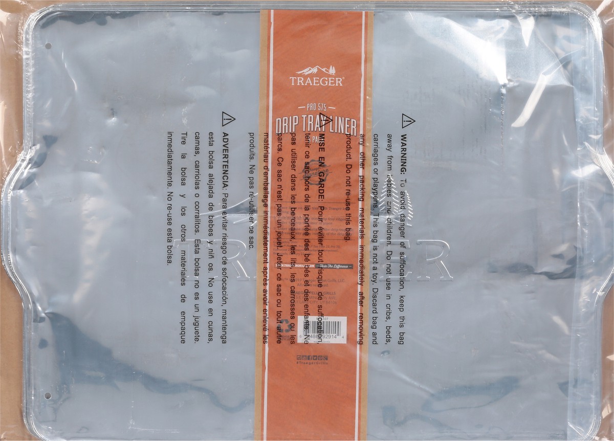 slide 4 of 9, Traeger Pro 575 Drip Tray Liner 5 Pack 5 ea, 5 ct