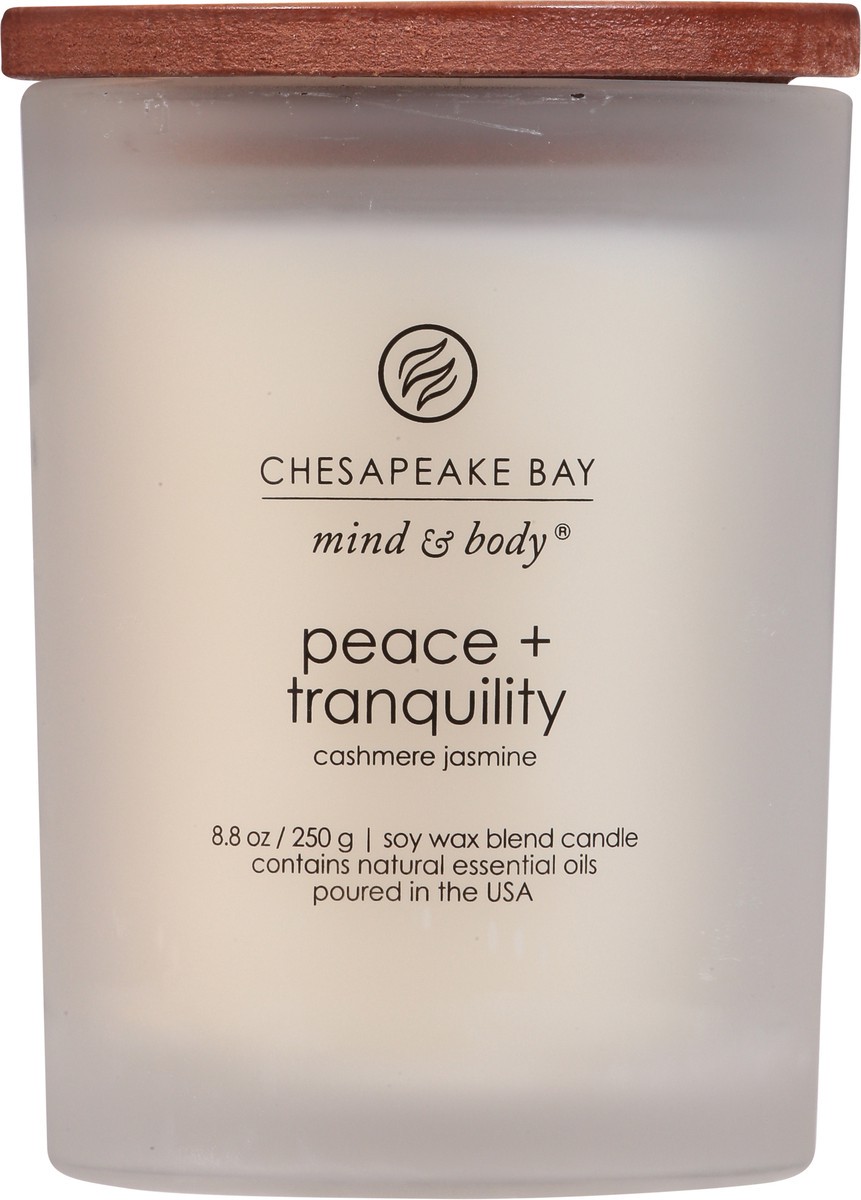 slide 3 of 9, Chesapeake Bay Candle Peace +Tranquility Cashmere Jasmine Candle 1 ea, 1 ct