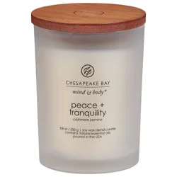 Chesapeake Bay Candle Peace +Tranquility Cashmere Jasmine Candle 1 ea