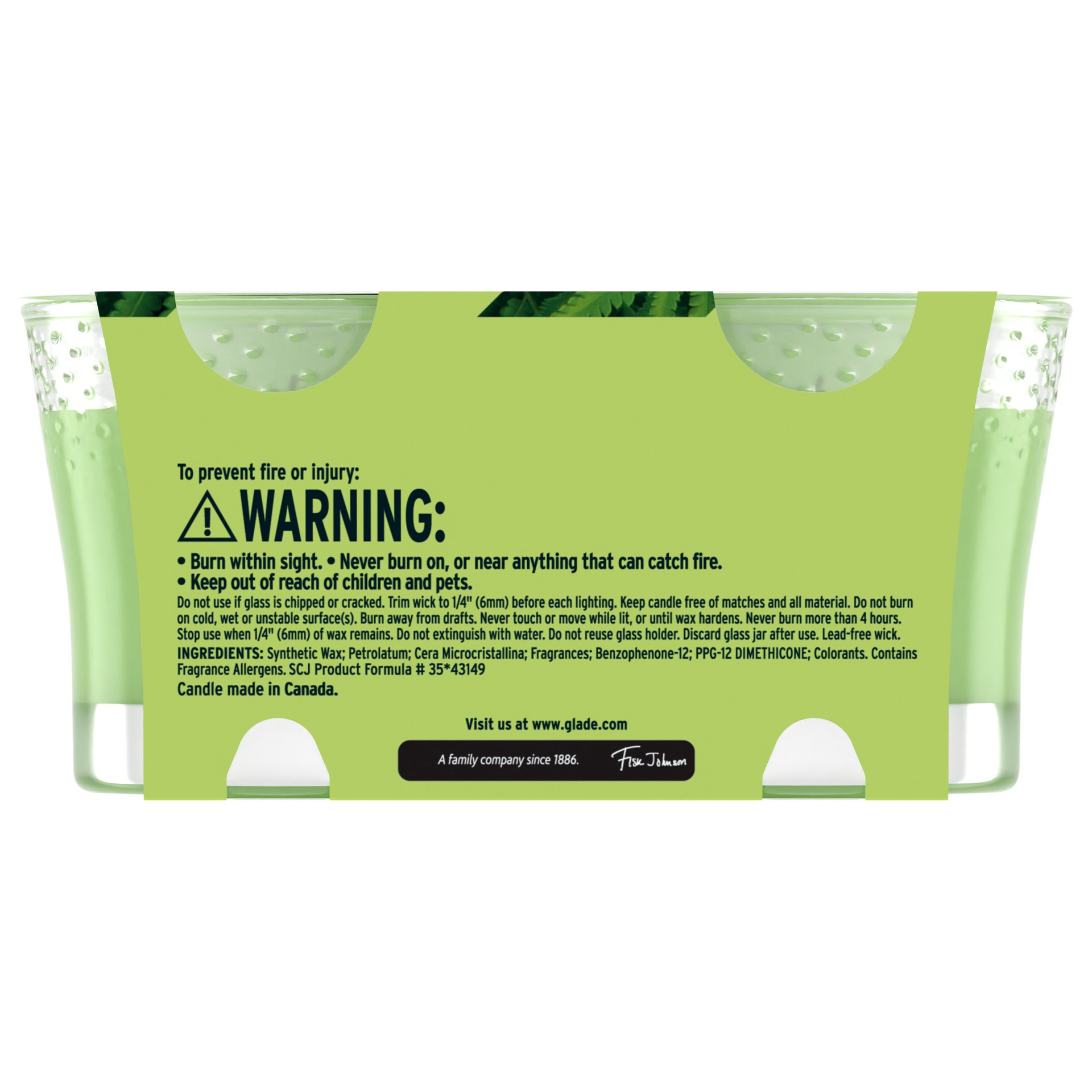 slide 3 of 5, Glade Two Pack Candles - Fresh Confidence Limited Edition Fragrance - 3.4 OZ /2ct, 6.80 fl oz