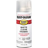 slide 7 of 29, Rust-Oleum Stops Rust Protective Enamel Spray Paint - 285093, Matte Clear, 12 oz