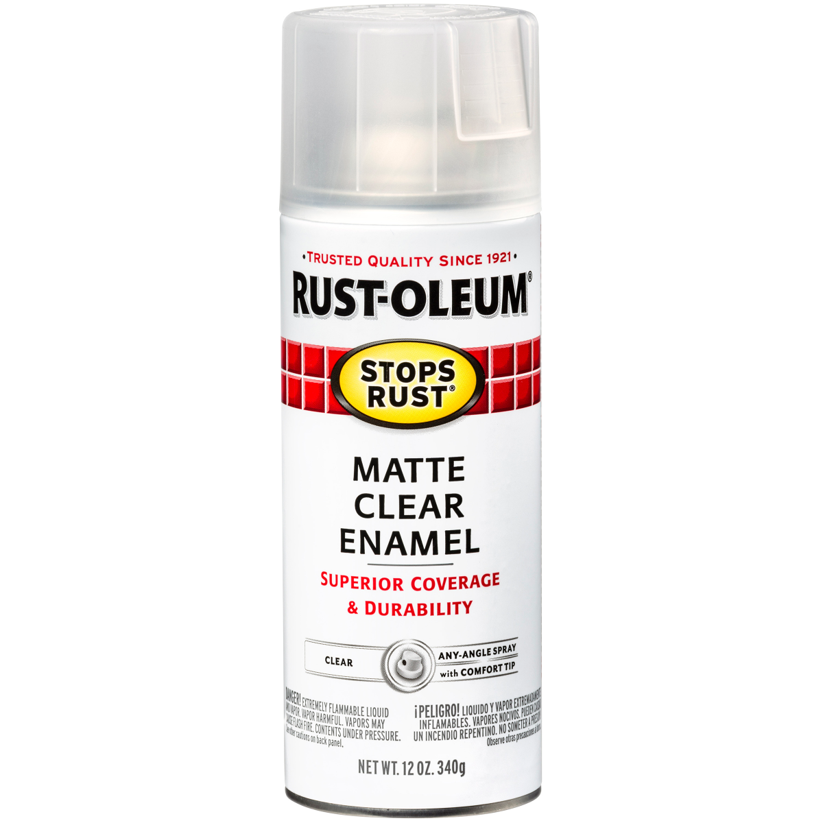 slide 21 of 29, Rust-Oleum Stops Rust Protective Enamel Spray Paint - 285093, Matte Clear, 12 oz