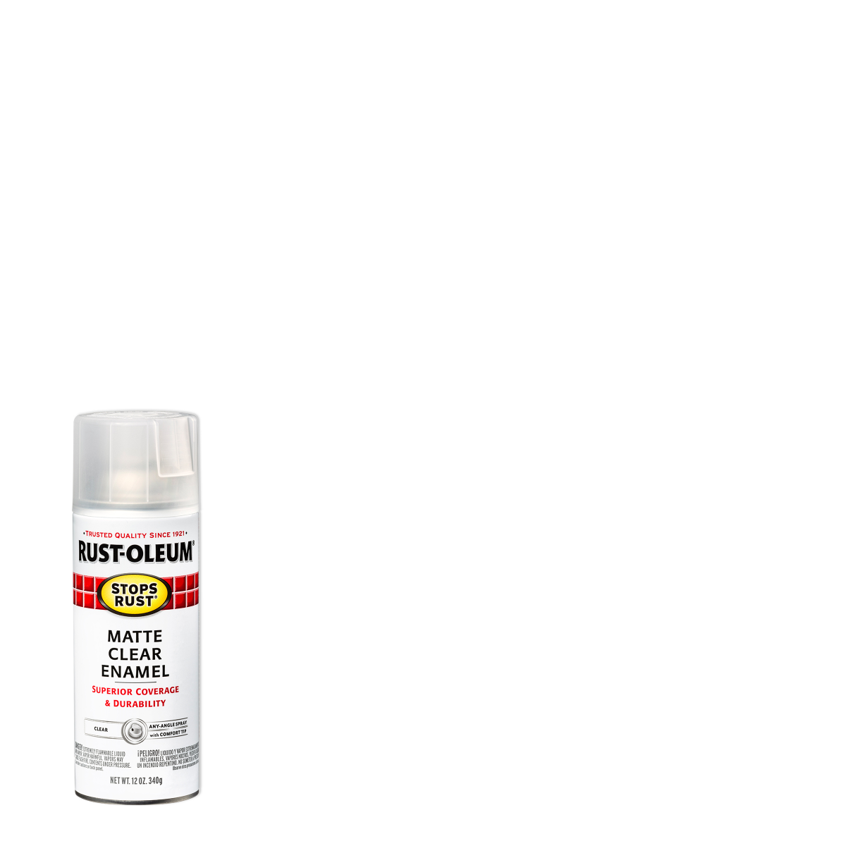 slide 1 of 29, Rust-Oleum Stops Rust Protective Enamel Spray Paint - 285093, Matte Clear, 12 oz