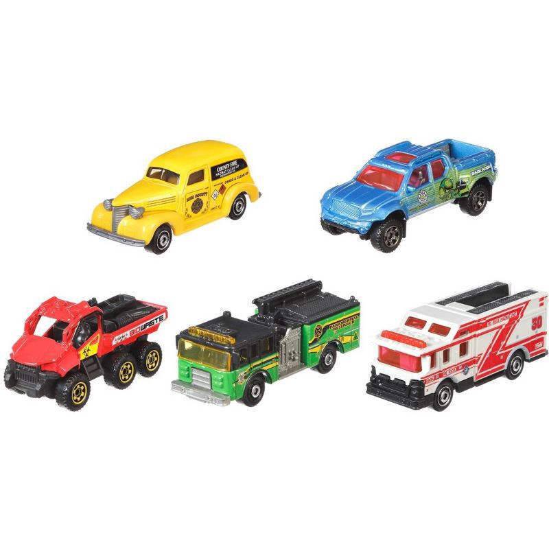 slide 1 of 6, Matchbox 3+ MBX City Drivers Toy Cars 5 ea, 1 ct