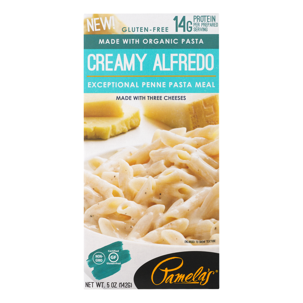 slide 1 of 4, Pamela's Creamy Alfredo Penne Pasta Meal, 5 oz