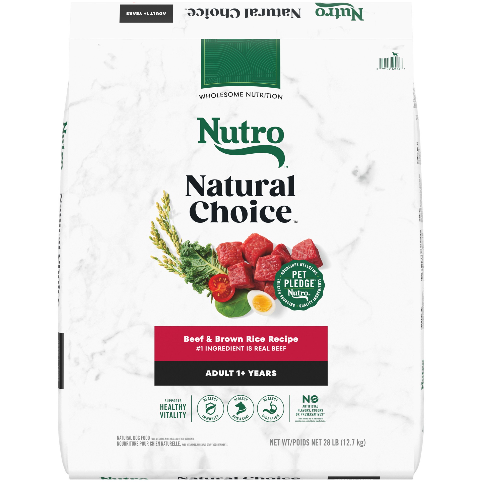 slide 1 of 4, Nutro Natural Choice Adult Dry Dog Food, Beef and Brown Rice Recipe, 28 lbs., 28 lb