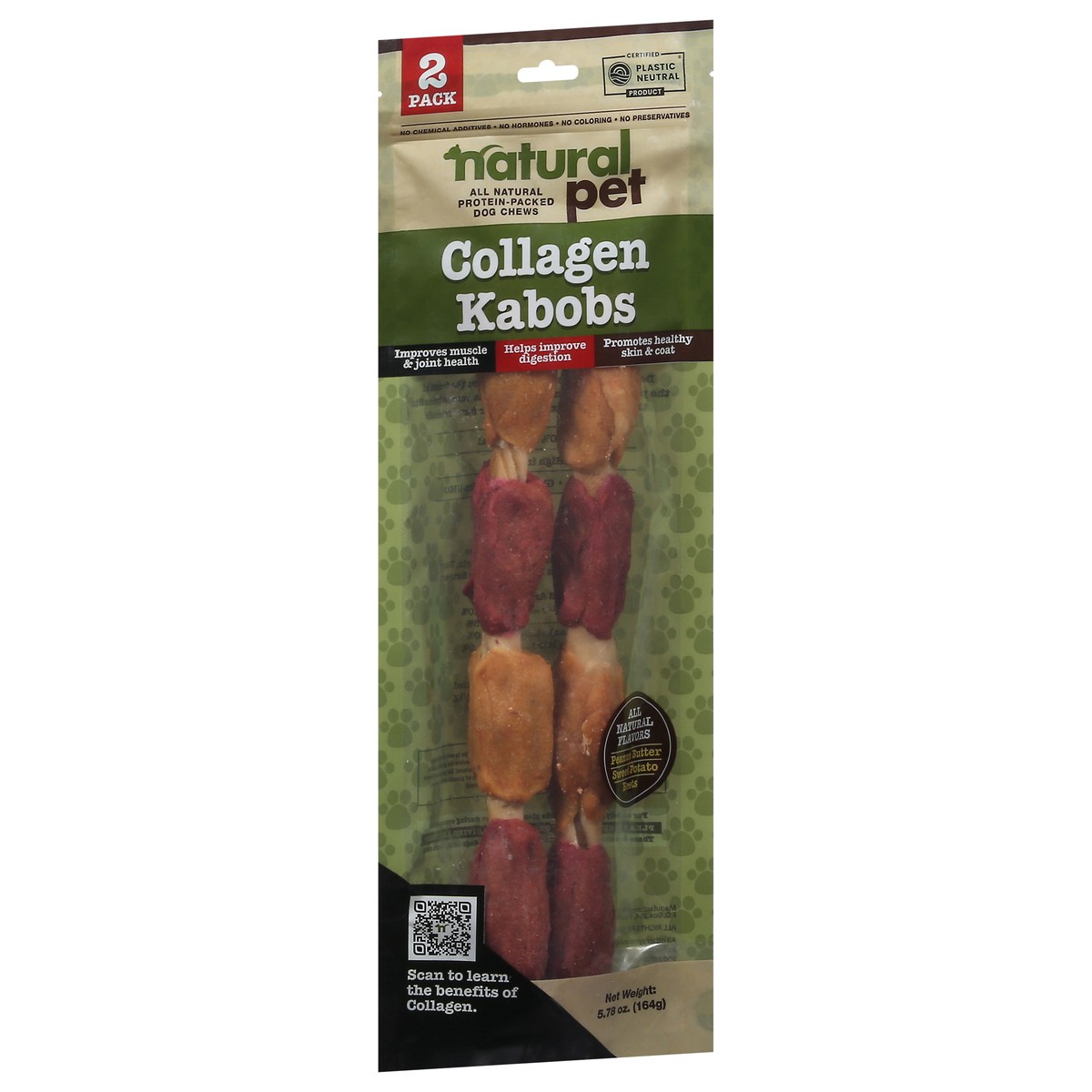 slide 4 of 13, Natural Pet Collagen Kabobs Dog Chews 2 ea, 2 ct