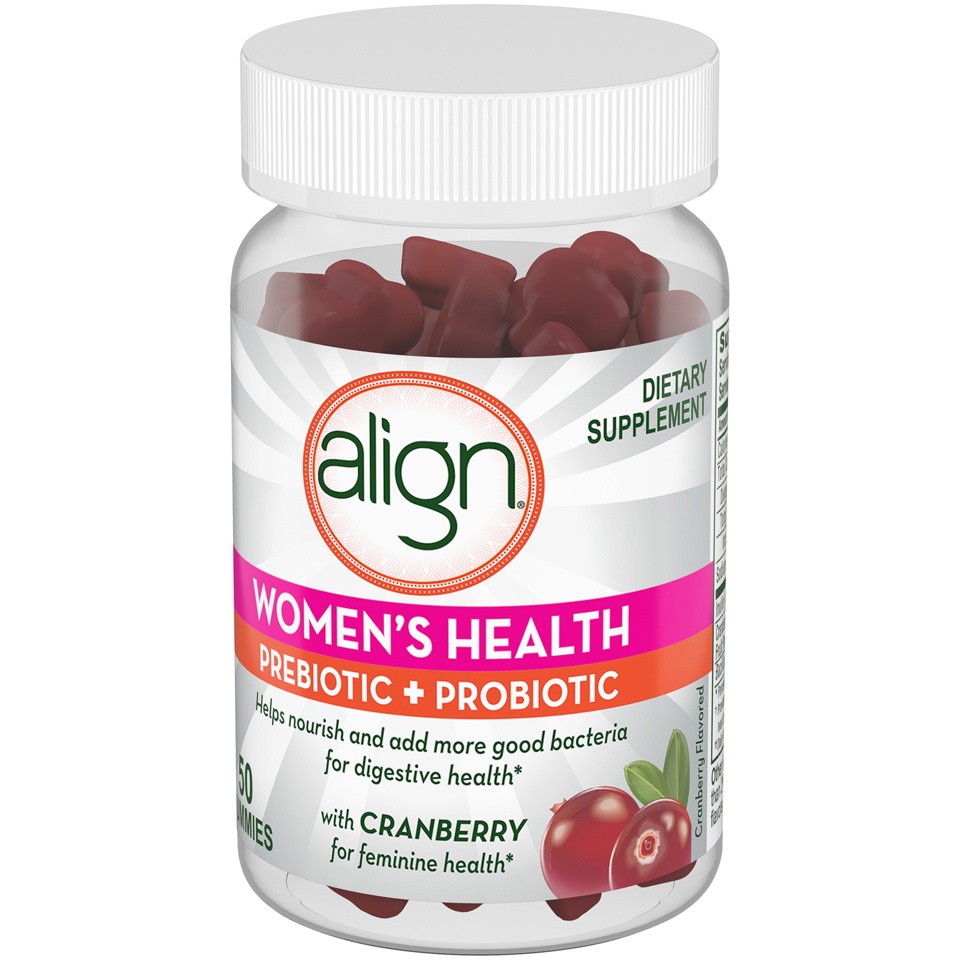 slide 2 of 2, Align Cranberry Flavored Women's Health 50 Gummies, 50 ct