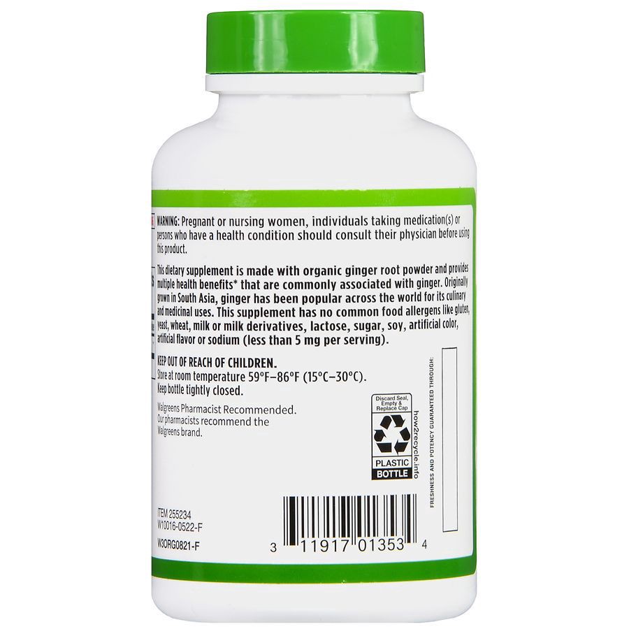 slide 2 of 5, Walgreens Ginger Root 550 mg, 90 ct