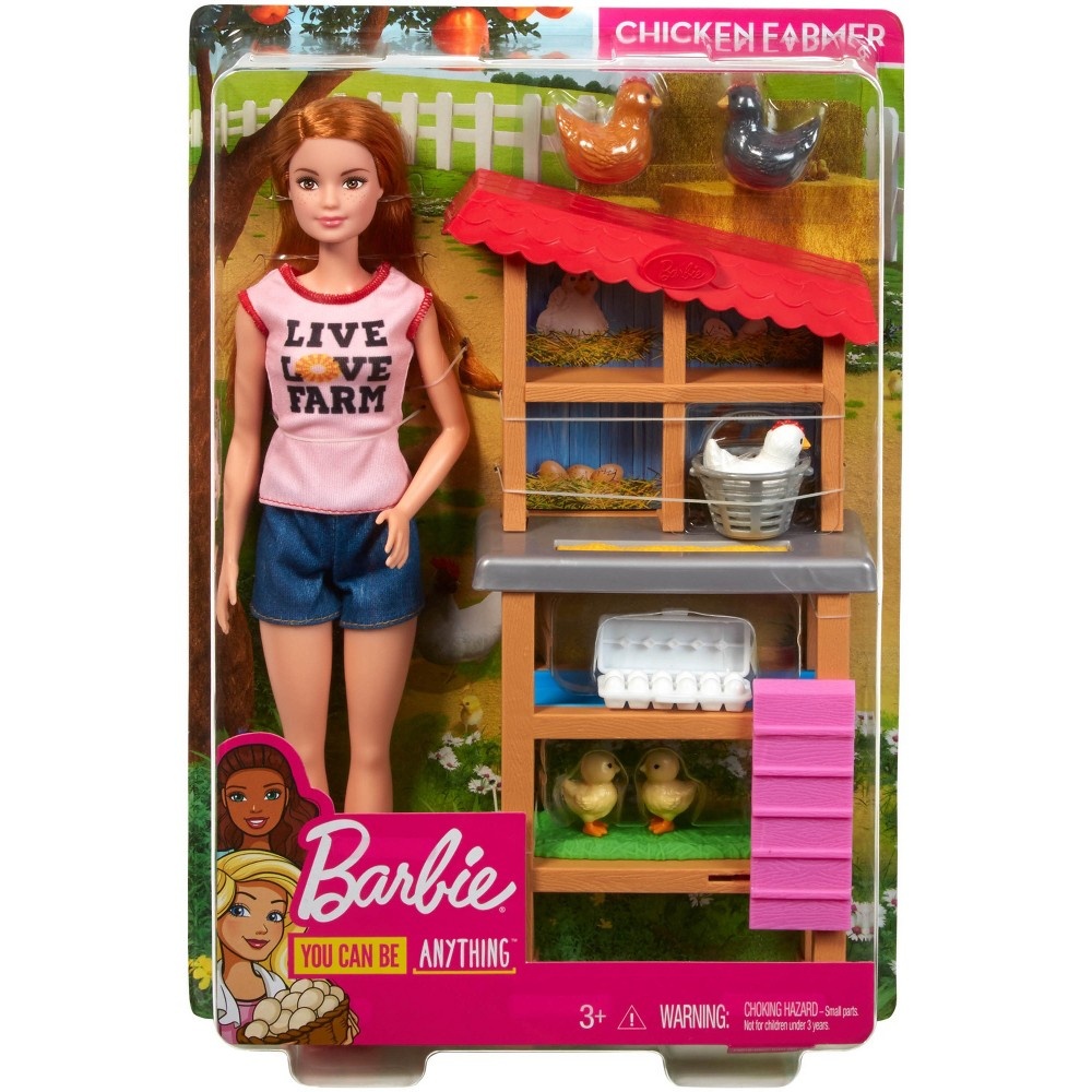 slide 9 of 10, Barbie Chicken Farmer Playset, 1 ct