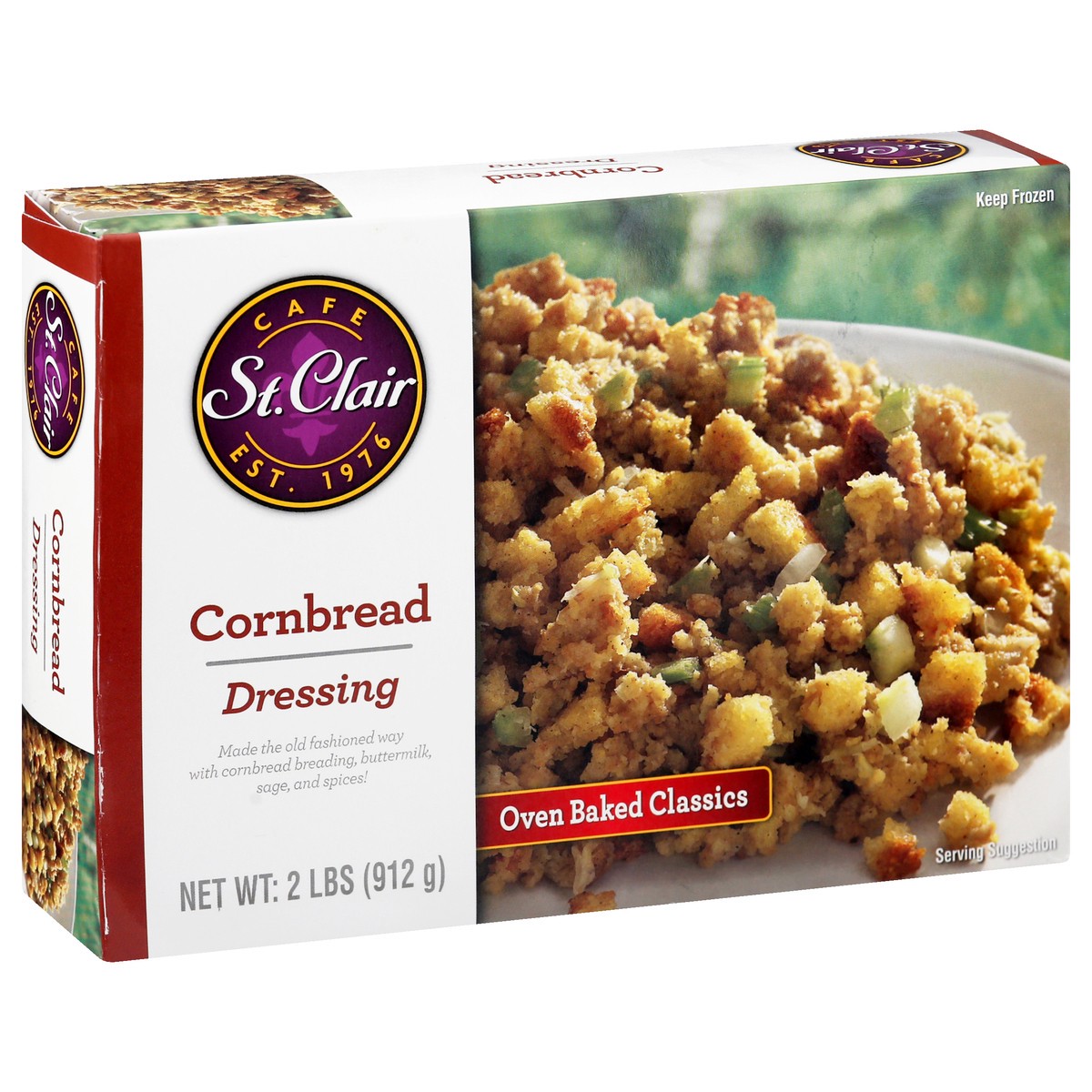 slide 8 of 13, St. Clair Set Clair Cornbread Dressing, 2 lb