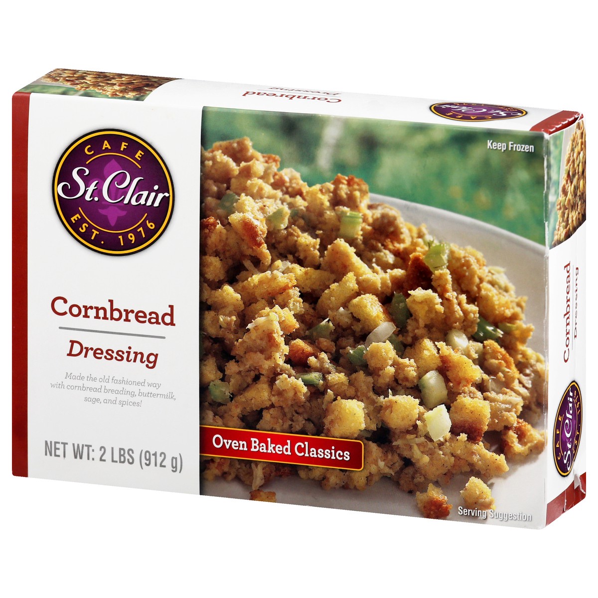 slide 9 of 13, St. Clair Set Clair Cornbread Dressing, 2 lb