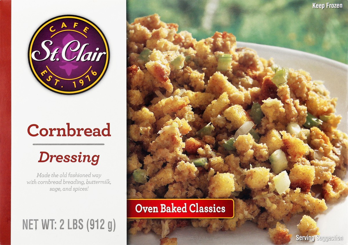 slide 10 of 13, St. Clair Set Clair Cornbread Dressing, 2 lb