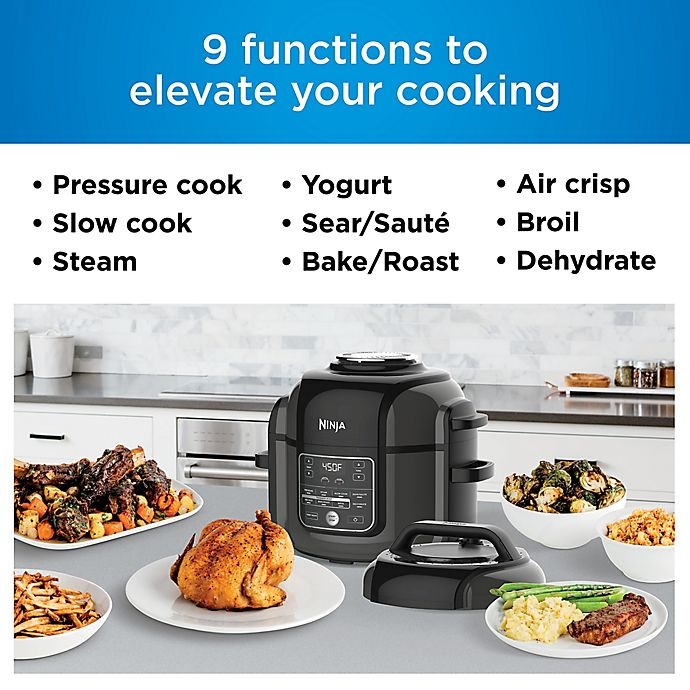 slide 14 of 15, Ninja Foodi Pressure Cooker with TenderCrisp, 6.5 qt