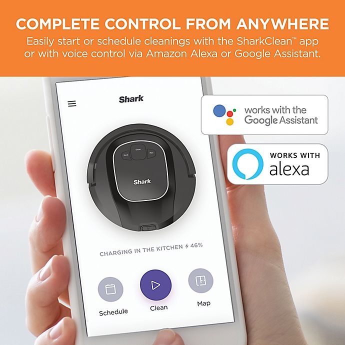 slide 9 of 10, Shark ION Robot Vacuum R87, Wi-Fi Connected, Voice Control with Alexa (RV871), 1 ct