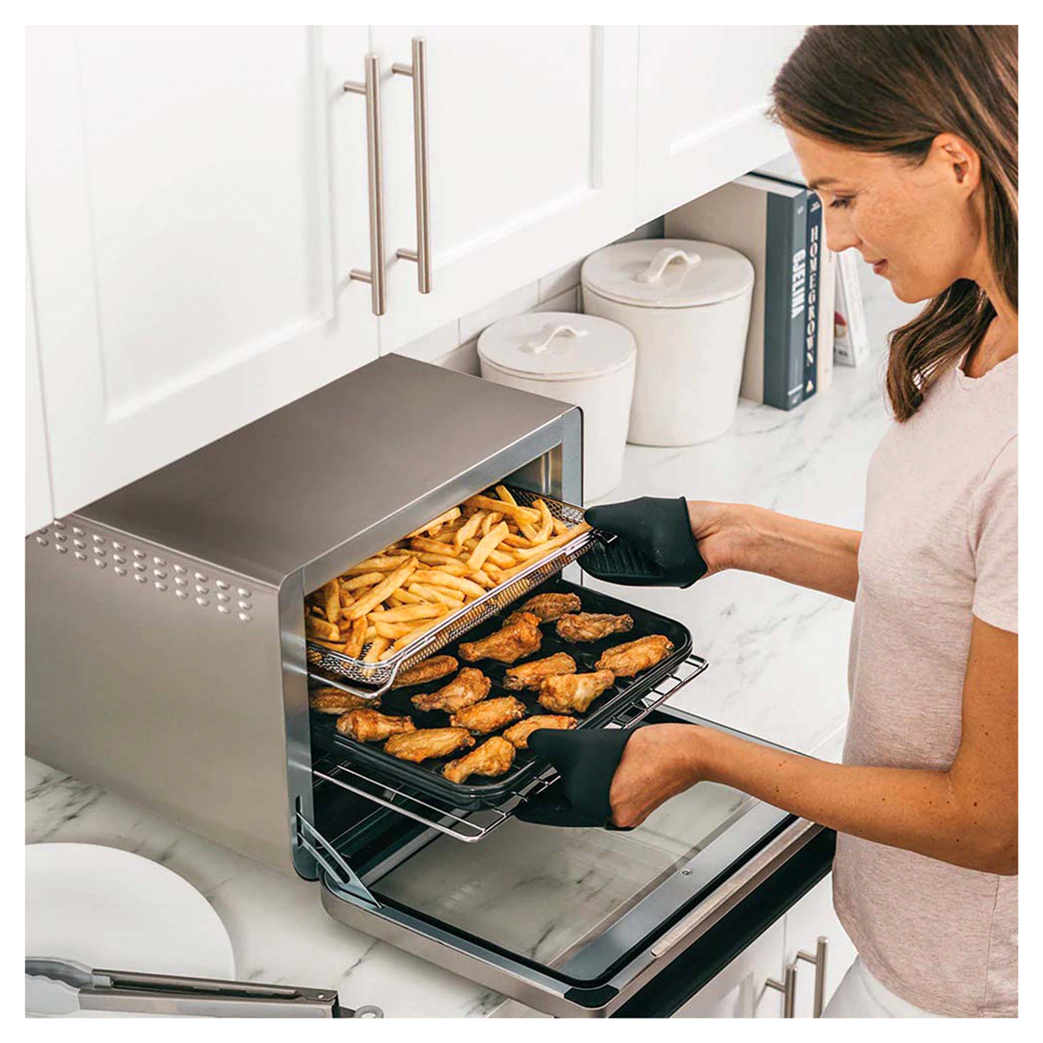 slide 3 of 5, Ninja Foodi 10-in-1 XL Pro Air Fry Oven - DT201, 1 ct