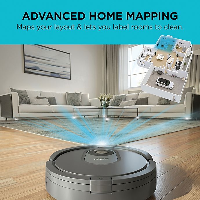 slide 15 of 16, Shark AI Robot Vacuum R201 withAI Laser Vision, SelfCleaning Brushroll, WiFi, 1 ct