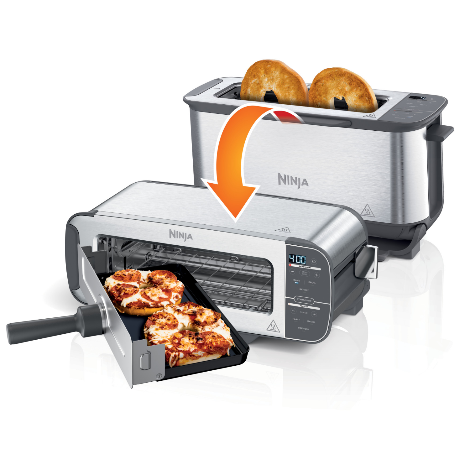 slide 8 of 8, Ninja Foodi Flip Toaster with Rapid Oven Technology 1 ea, 1 ct