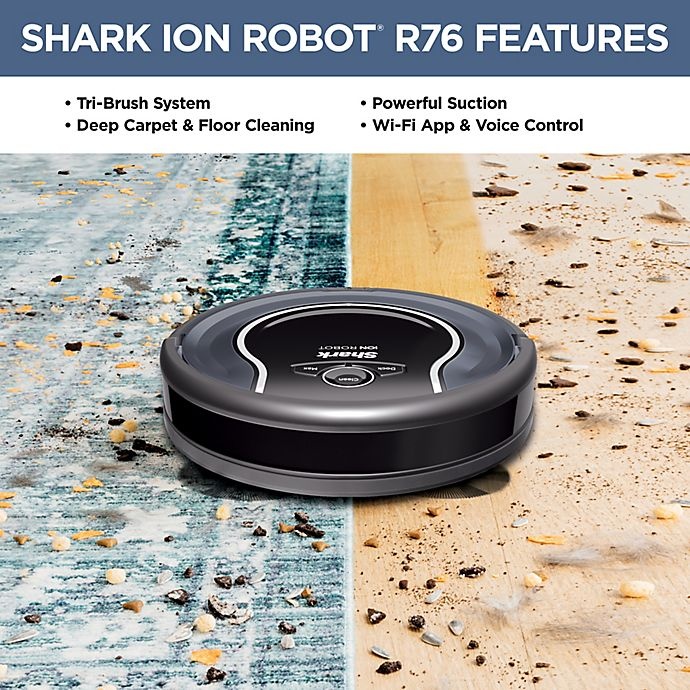 slide 2 of 9, Shark ION Robot Vacuum R76 with Wi-Fi, 1 ct