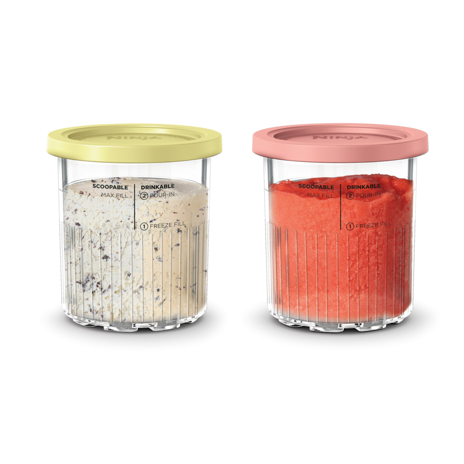 slide 2 of 7, Ninja CREAMi Deluxe Pints and Lids, 2 ct