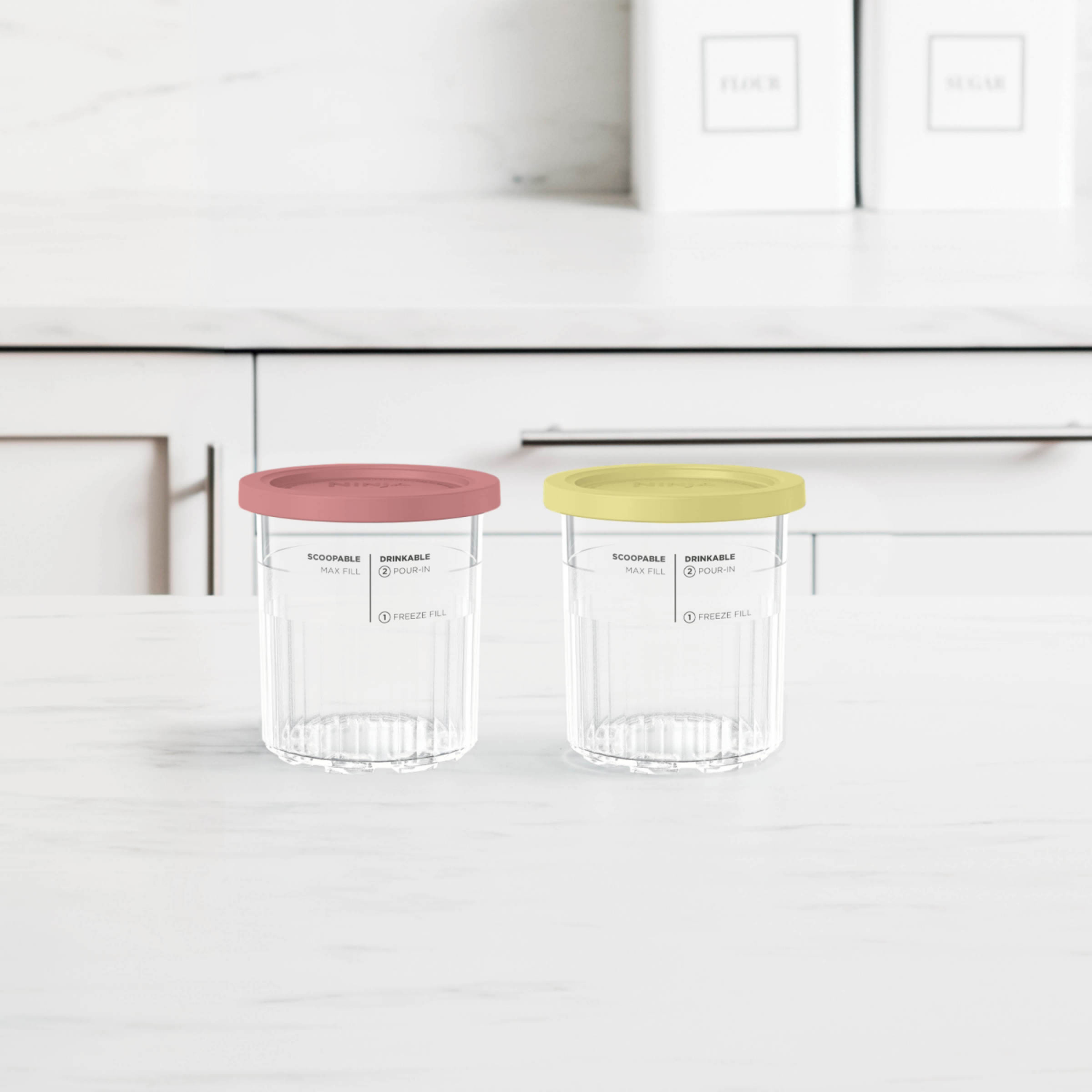 slide 4 of 7, Ninja CREAMi Deluxe Pints and Lids, 2 ct