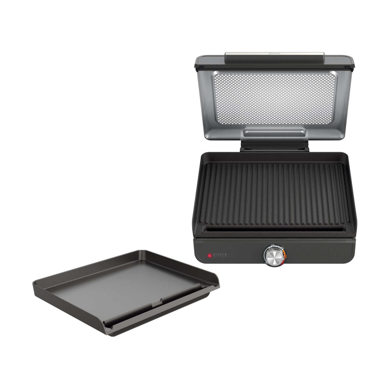slide 1 of 8, Ninja Sizzle Smokeless Indoor Grill & Griddle, 1 ct