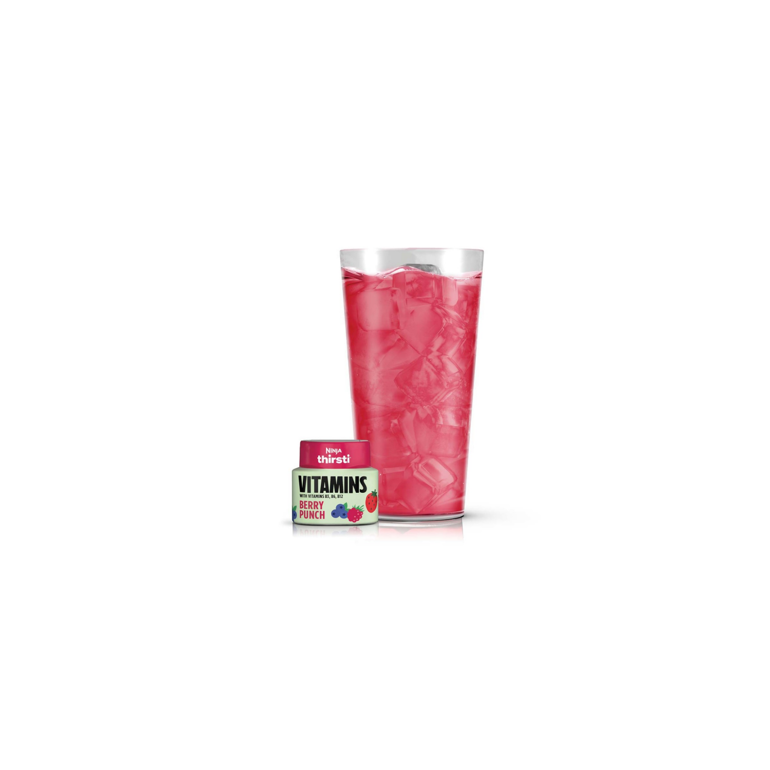 slide 2 of 2, Ninja Thirsti Berry Punch Soda Drops, 1 ct