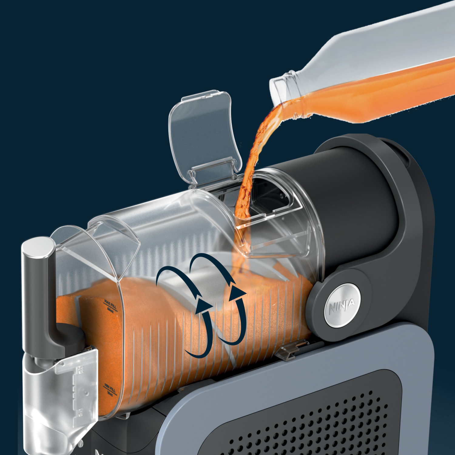 slide 6 of 8, Ninja Slushi Professional Frozen Drink Maker with 5 Preset Programs, 88 oz. Capacity FS301, 88 oz