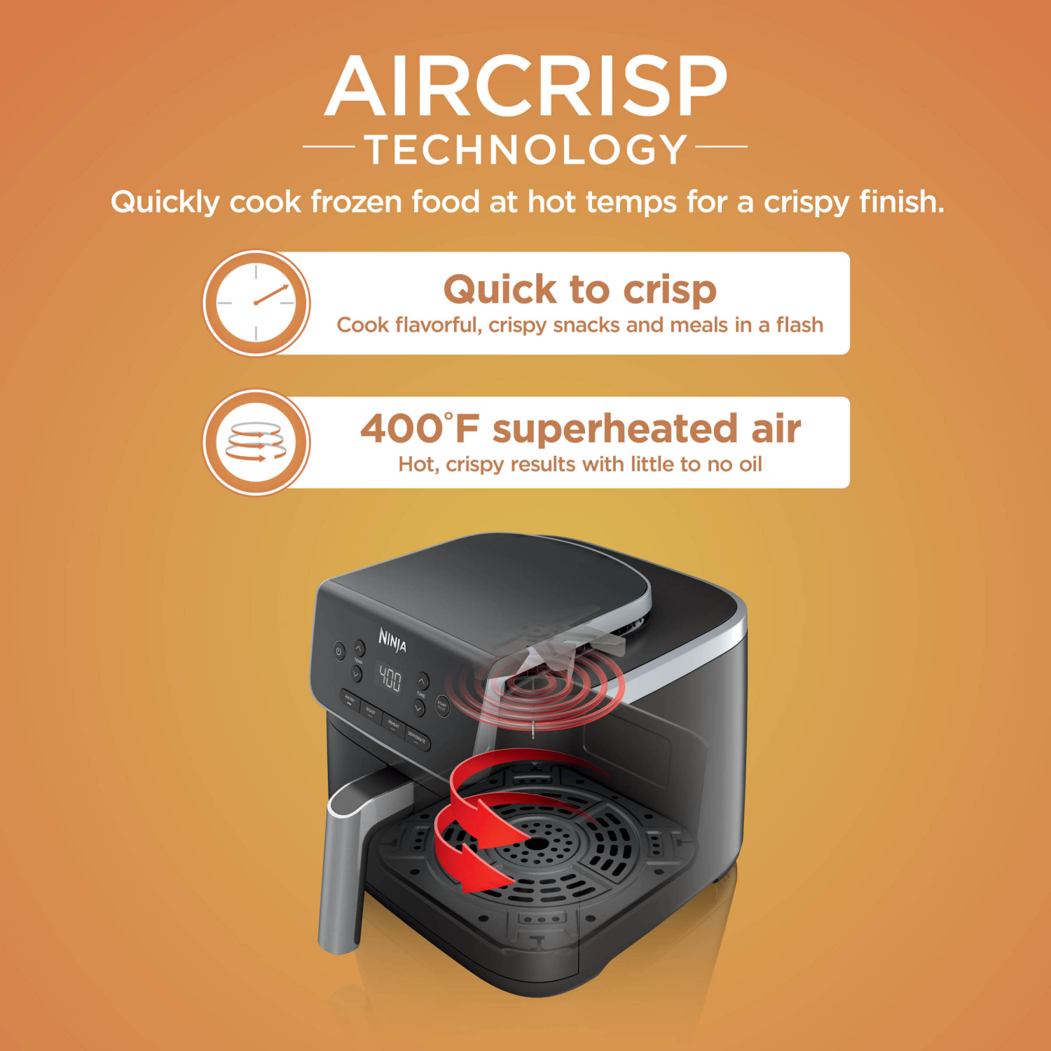 slide 6 of 7, Ninja Air Fryer Pro 4-in-1, 5QT, 5 qt