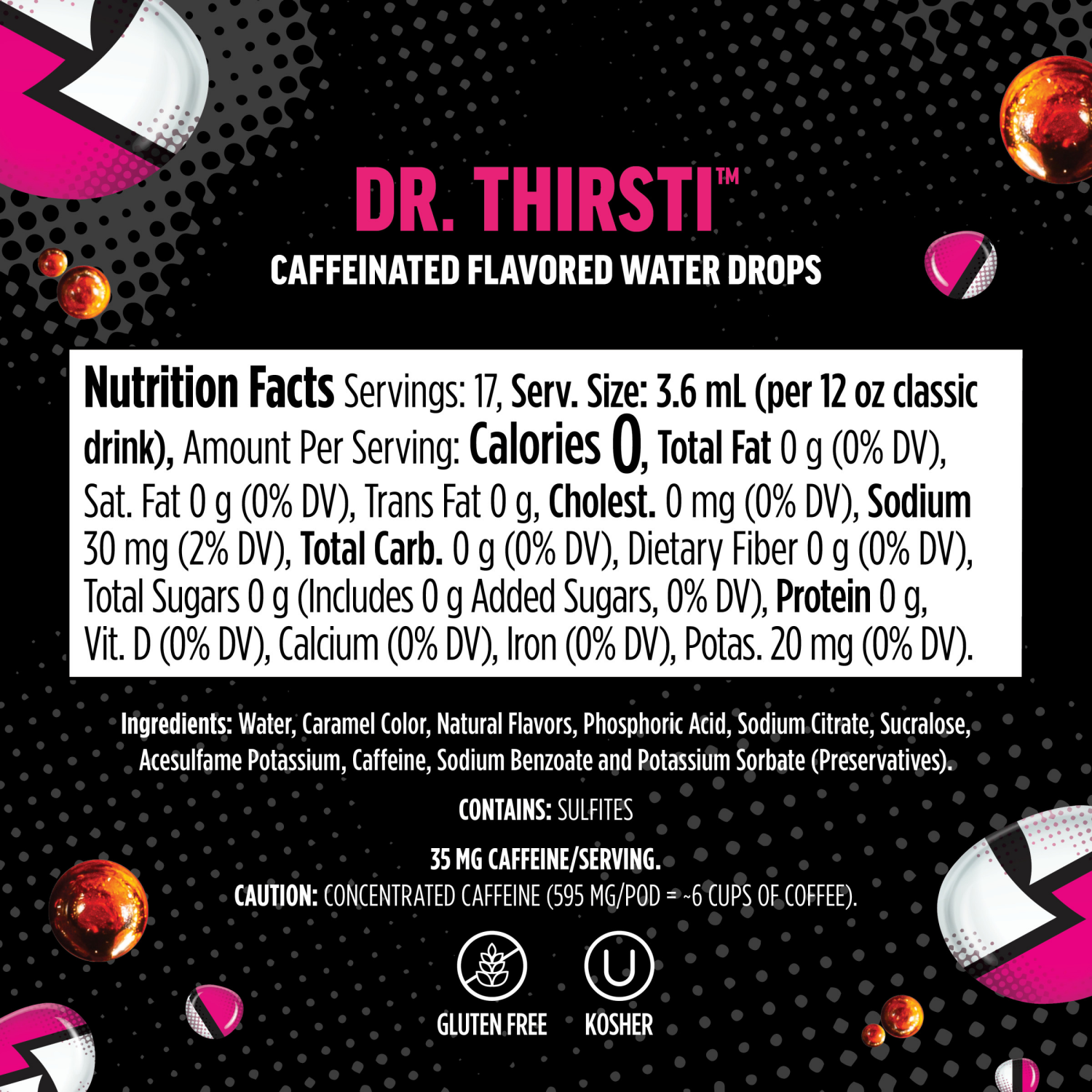 slide 2 of 5, Ninja Thirsti Zero Soda Dr. Thirsti Flavored Water Drops, 1 ct
