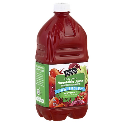 slide 1 of 1, Signature Select 100% Juice Vegetable Low Sodium - 64 fl oz, 64 fl oz