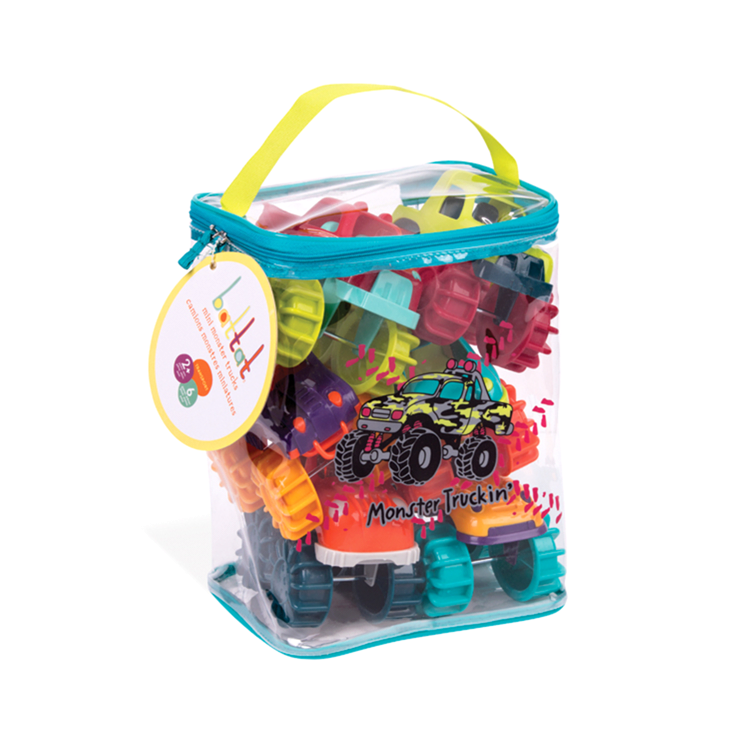 slide 1 of 2, Battat Mini Monster Trucks, 1 ct