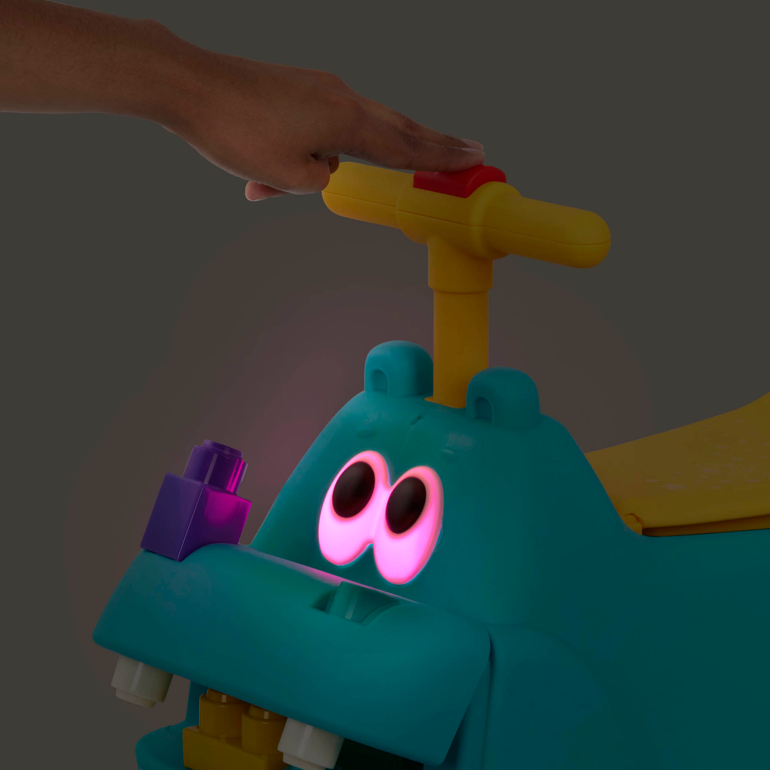 slide 3 of 6, Battat Hippo Ride-On With Large Locblocs Ride-On Toy with Blocks, 1 ct