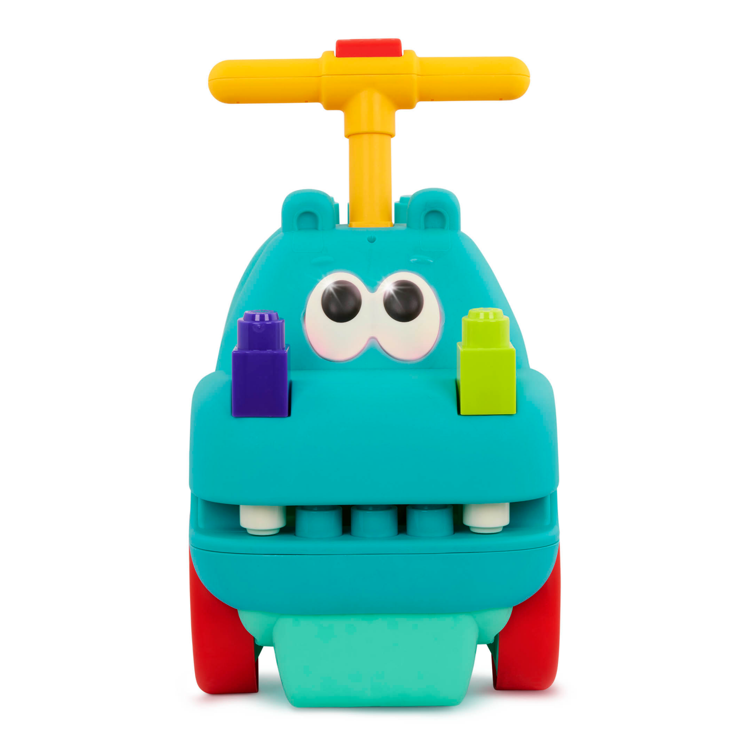 slide 4 of 6, Battat Hippo Ride-On With Large Locblocs Ride-On Toy with Blocks, 1 ct