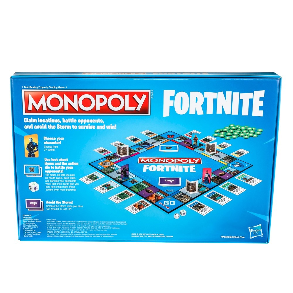 slide 3 of 6, Monopoly Fortnite Board Game, 1 ct