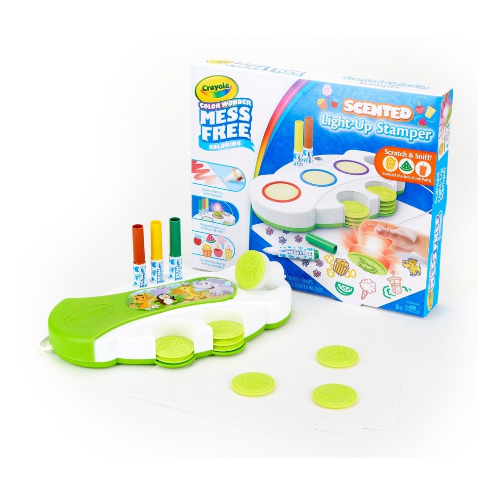 Crayola Color Wonder Light-Up Stamper, Scented Ink Pads and Markers ...