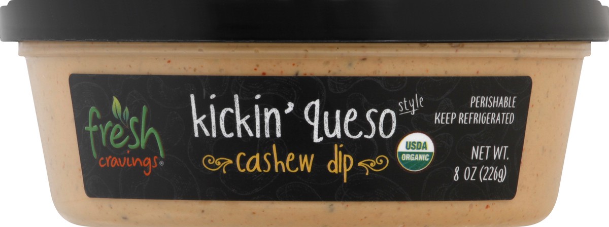 slide 9 of 10, Fresh Cravings Organic Kickin'' Queso Style Cashew Dip, 8 oz