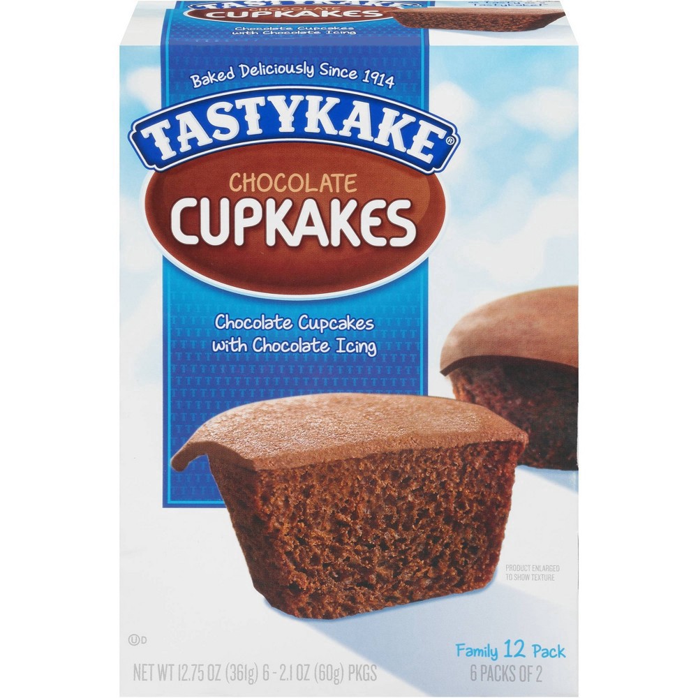 slide 6 of 7, Tastykake Chocolate Cupkakes 6-2.1 oz. Packs, 6 ct