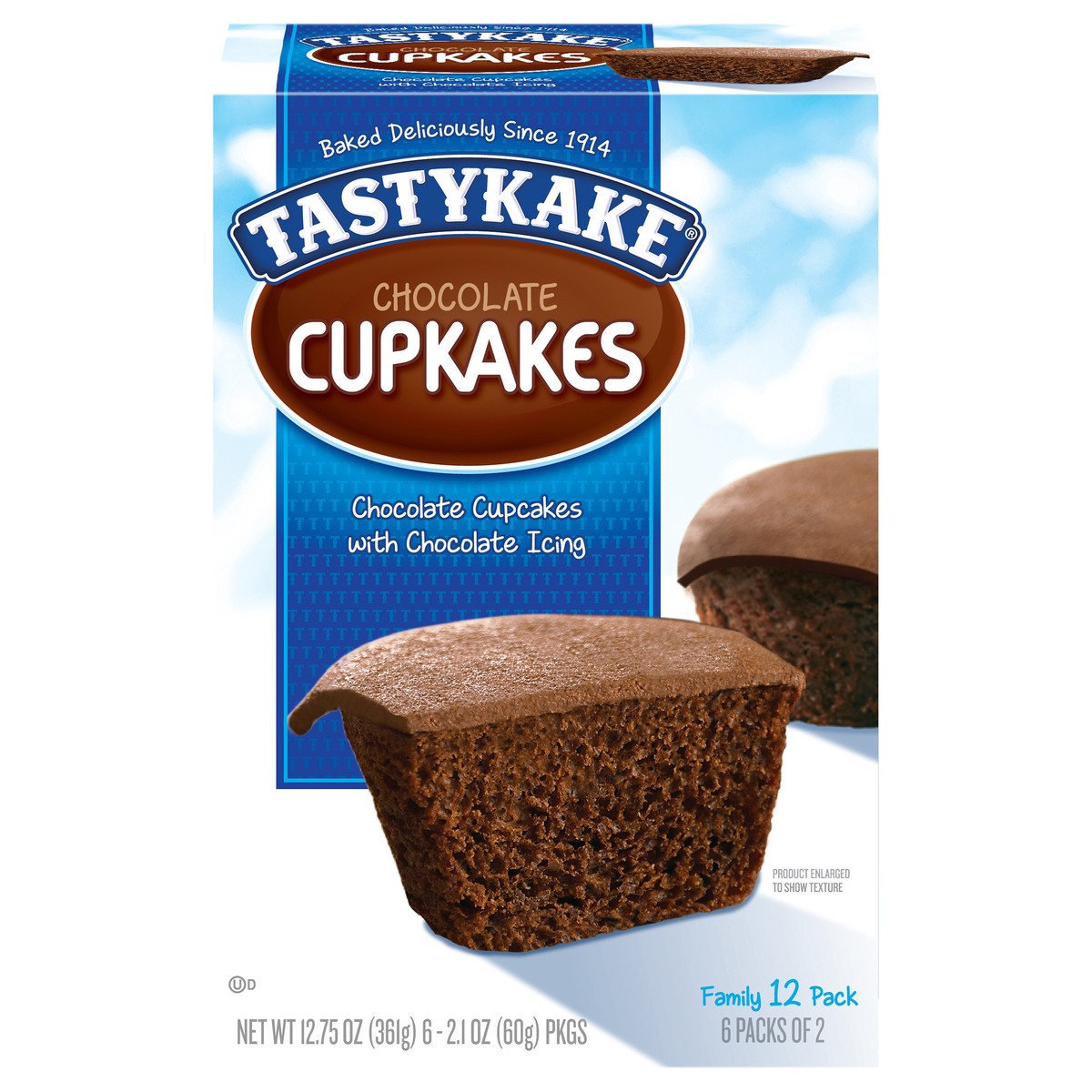 slide 1 of 7, Tastykake Chocolate Cupkakes 6-2.1 oz. Packs, 6 ct