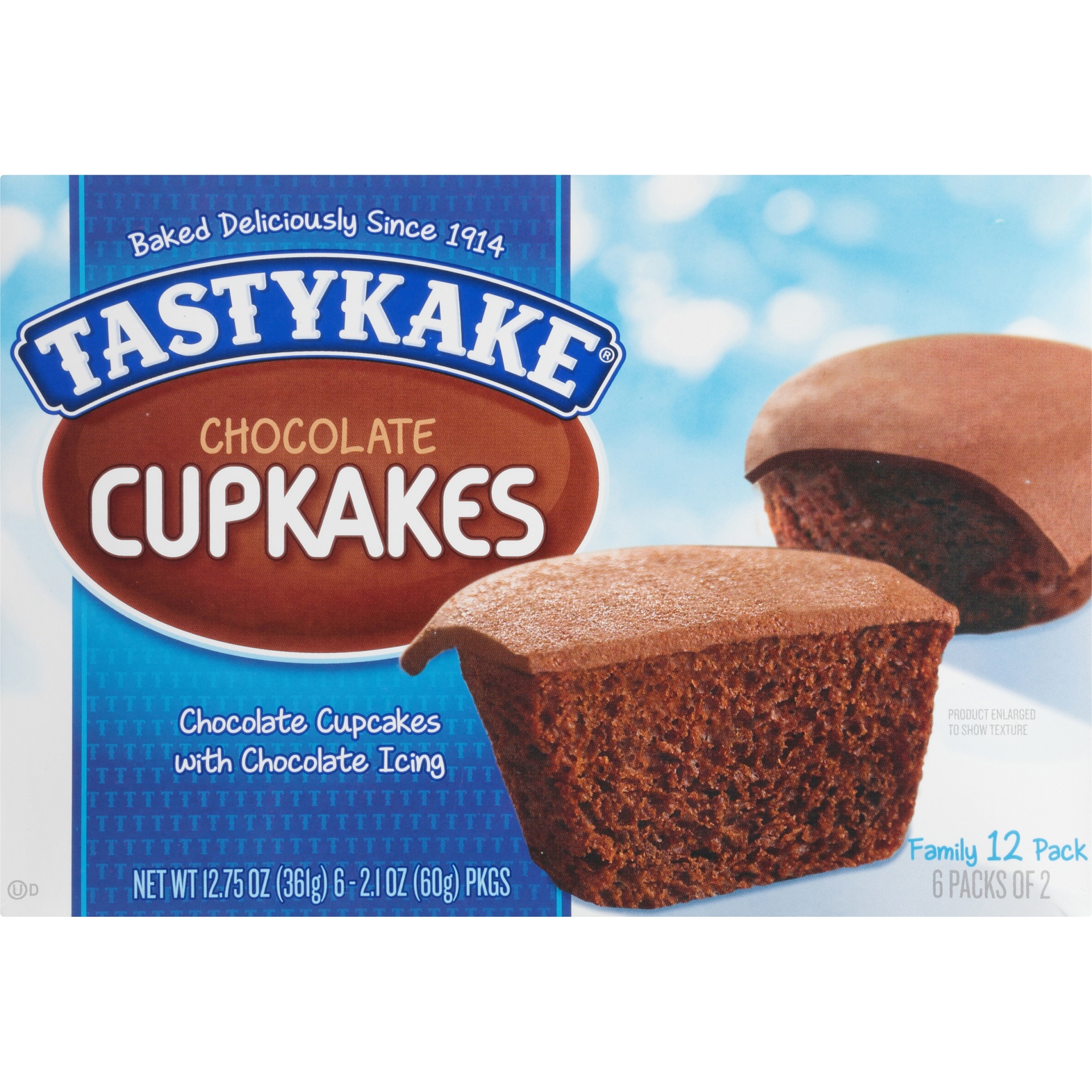 slide 6 of 8, Tastykake Chocolate Cupcakes, 12 ct