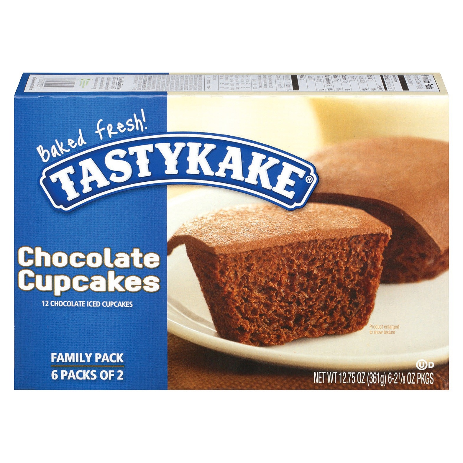 slide 1 of 8, Tastykake Chocolate Cupcakes, 12 ct