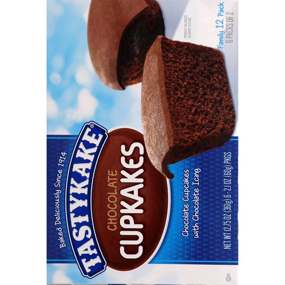 slide 2 of 7, Tastykake Chocolate Cupkakes 6-2.1 oz. Packs, 6 ct