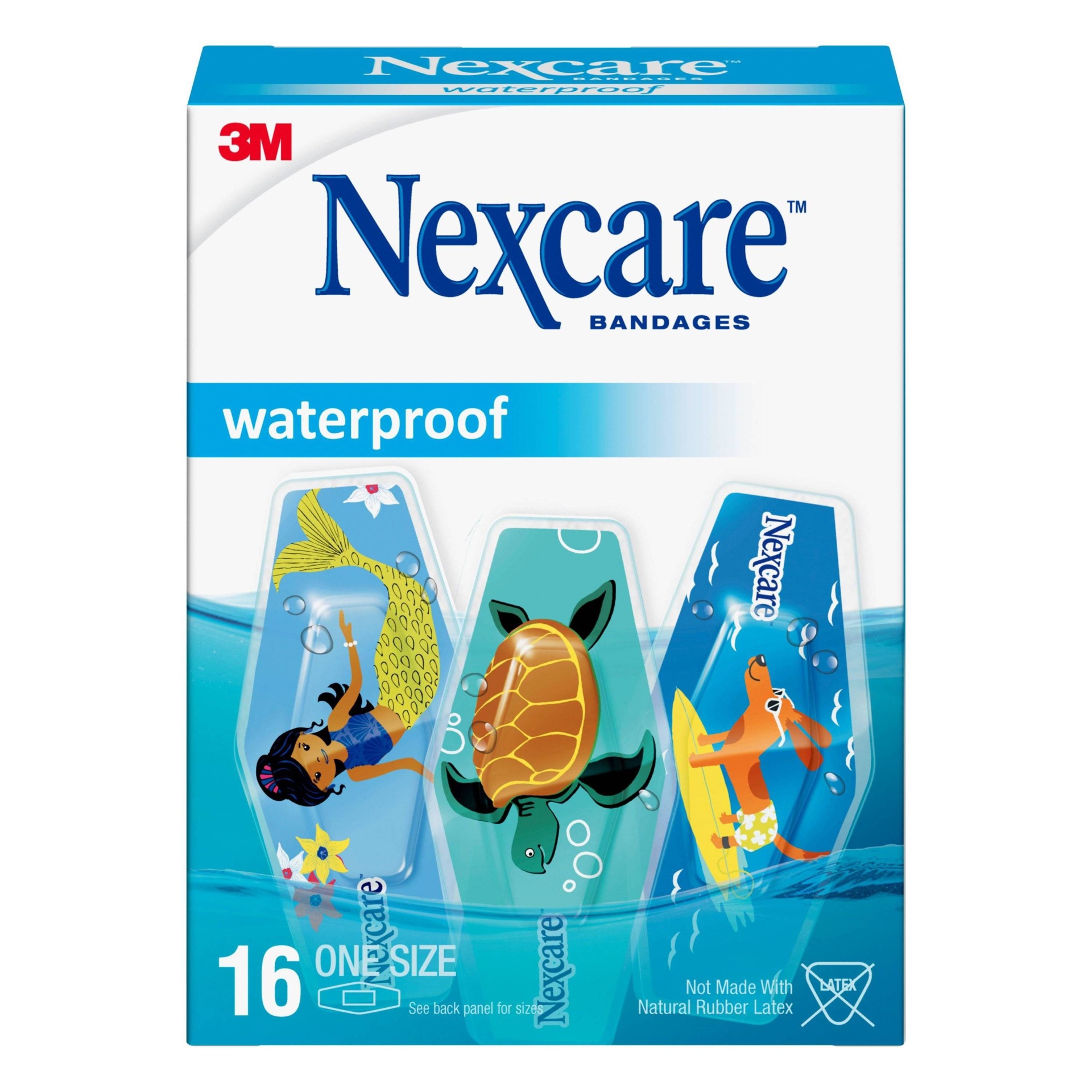 slide 1 of 2, Nexcare Waterproof Bandages, 16 ct