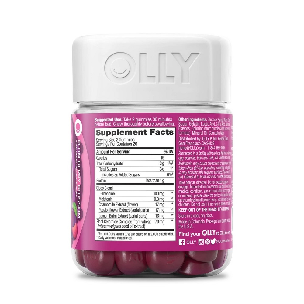 slide 2 of 4, Olly Beauty Sleep Gummies - Berry, 40 ct