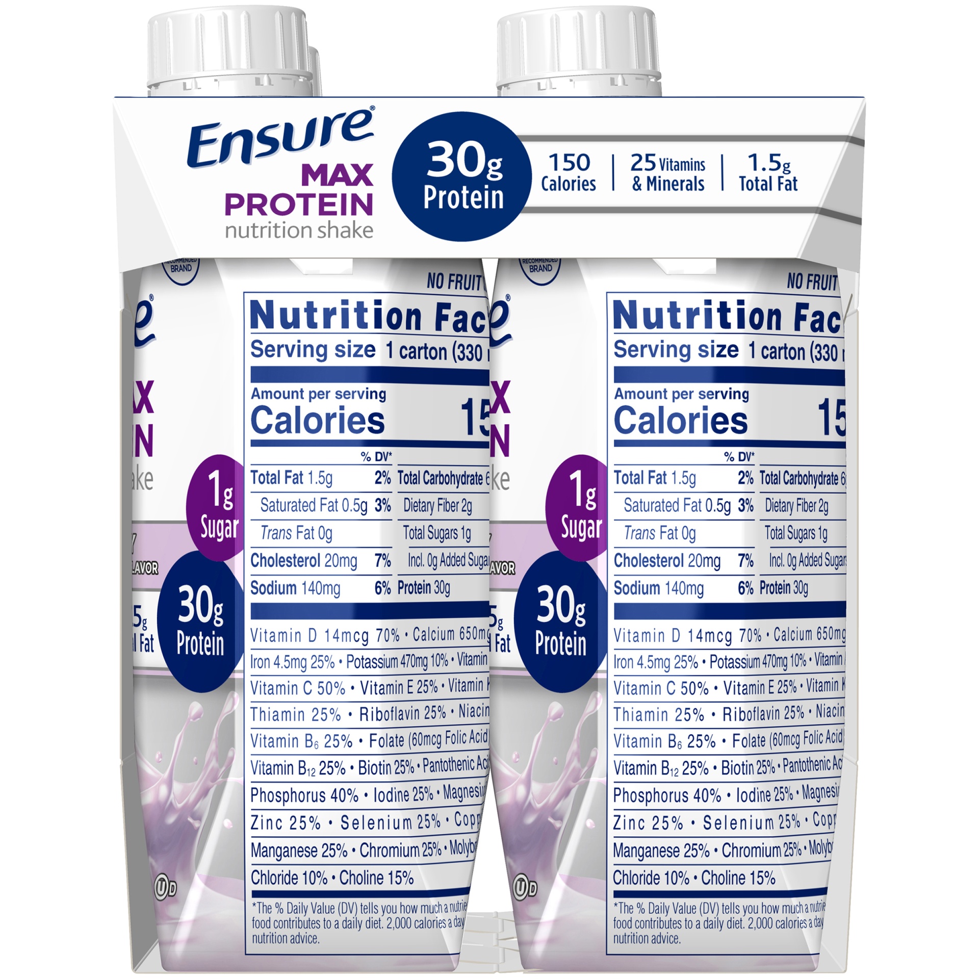 slide 7 of 8, Ensure Max Protein Nutrition Shake Mixed Berry Flavor, 4 ct; 11.5 fl oz