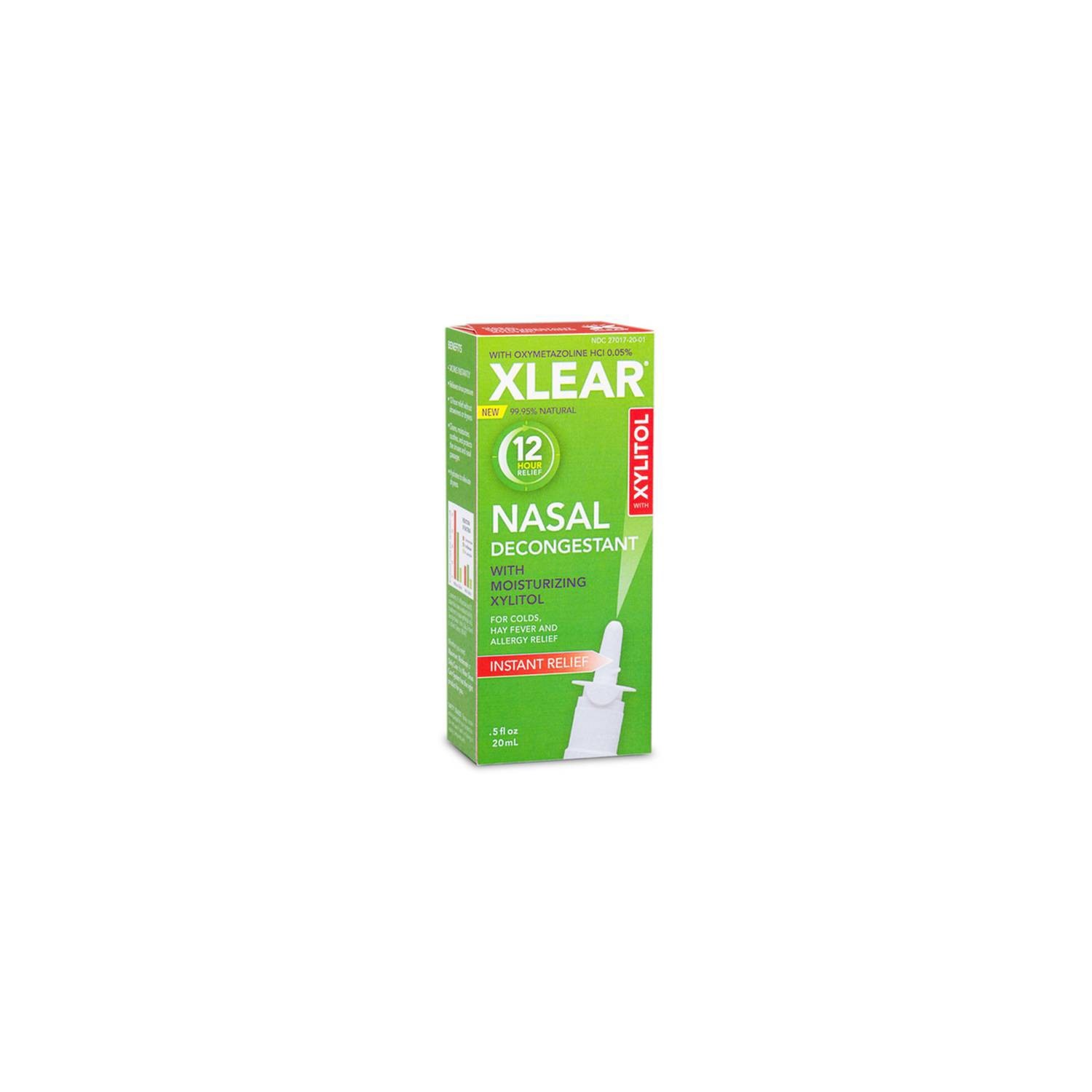 slide 1 of 4, Xlear 12 Hour Nasal Decongestant Spray - Oxymetazoline Hydrochloride - 0.5 fl oz, 0.5 fl oz